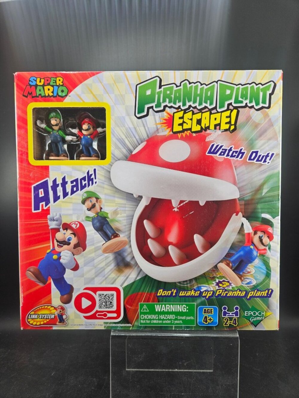 Super Mario Piranha Plant Escape Game Mario Luigi Set By Epoch Ages 4+ New